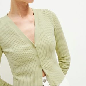 Reformation Ribbed Cardigan